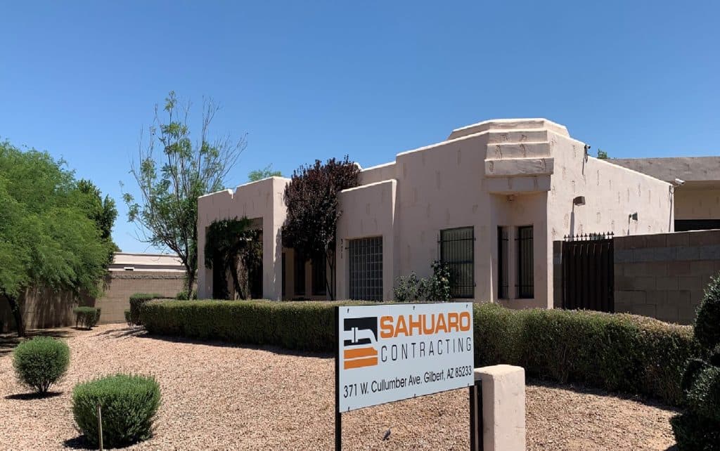 Oficina de Sahuaro Contracting en Gilbert, Arizona